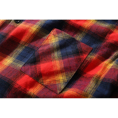 "Plaid" Unisex Men Women Streetwear Graphic Shirt Daulet Apparel