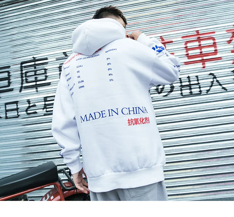 Men Hooded Pullover Streetwear Lemon Tea Print Deisgn Hoodie Sweatshirt Hip Hop Winter Fleece Hoodie Cotton Chinese Autumn 2023 Street King Limited