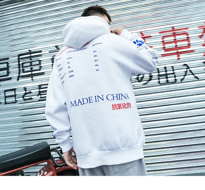 Men Hooded Pullover Streetwear Lemon Tea Print Deisgn Hoodie Sweatshirt Hip Hop Winter Fleece Hoodie Cotton Chinese Autumn 2023 Street King Limited