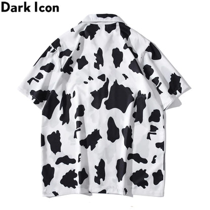 Dark Icon Printed Light Weight Hawaiian Shirt Men Summer Beach Holiday Men's Shirts Street Shirts Man Male Top Street King Limited