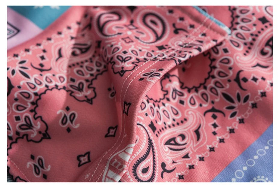Bandana Patchwork Hoodies Sweatshirts Streetwear 2020 Autumn Mens Hip Hop Casual Hooded Pullover Hoodie Harajuku Tops WY086 Street King Limited