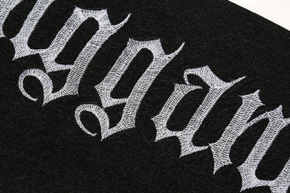 fashion back letters embroidery denim flare jeans mens zipper straight trouser hip hop destroy holes streetwear pants joggers unique joggers style 4613