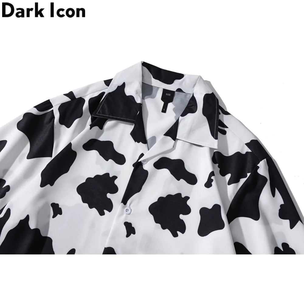 Dark Icon Printed Light Weight Hawaiian Shirt Men Summer Beach Holiday Men's Shirts Street Shirts Man Male Top Street King Limited