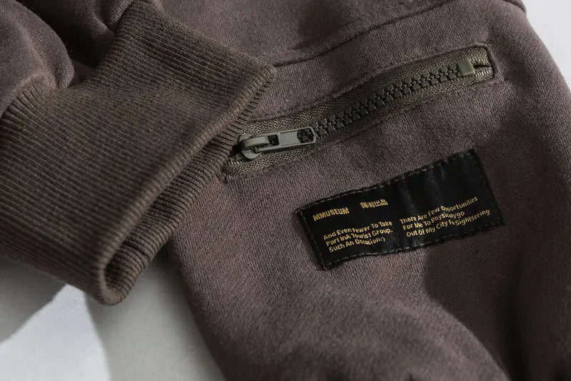 GONTHWID Hoodies Streetwear Hip Hop Zipper Pocket Smile Face Patchwork Hooded Sweatshirts Harajuku Hip Hop Casual Pullover Tops Street King Limited