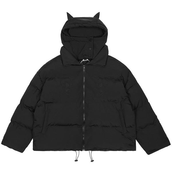 "Dark Knight" Unisex Streetwear Men Women Down Jacket Daulet Apparel