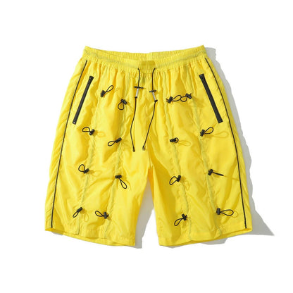rainbowtouches brand mens male new celebrity slapstring high street shorts athletic comfortable outdoor sports elastic half pant unique shorts style 583