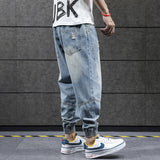 "Cuffers" Distressed Streetwear Hip Hop Unisex Denim Jeans Daulet Apparel