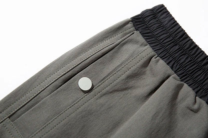 Ankle Zipper Color Block Streetwear Straight Casual Cargo Pants for Men Drawstring Harajuku Oversize Hip Hop Loose Trousers Street King Limited
