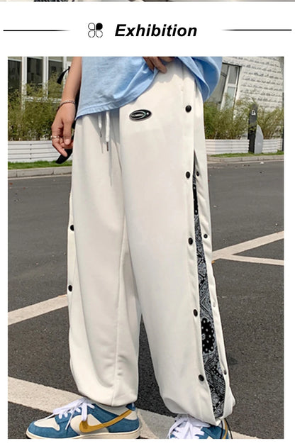 Rainbowtouches Fashion Classic Brand Mens Casual Pants Bandana Pattern Trousers Loose Outdoor Sporst Style Boy Tie Feet Overalls Street King Limited