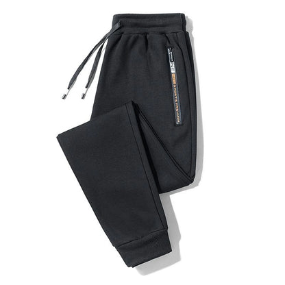 2025 autumn mens sport pants casual knitted trousers with zipper pockets solid color jogger pants male pantalon chandal hombre unique joggers style 737