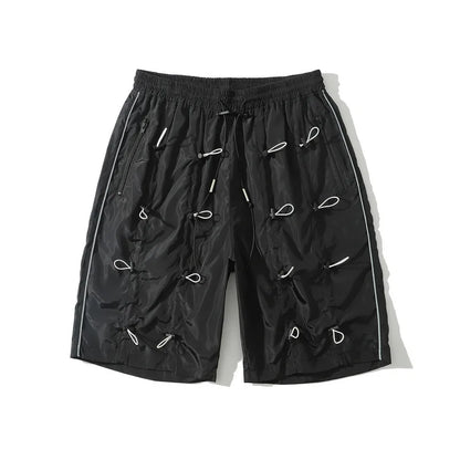 rainbowtouches brand mens male new celebrity slapstring high street shorts athletic comfortable outdoor sports elastic half pant unique shorts style 582