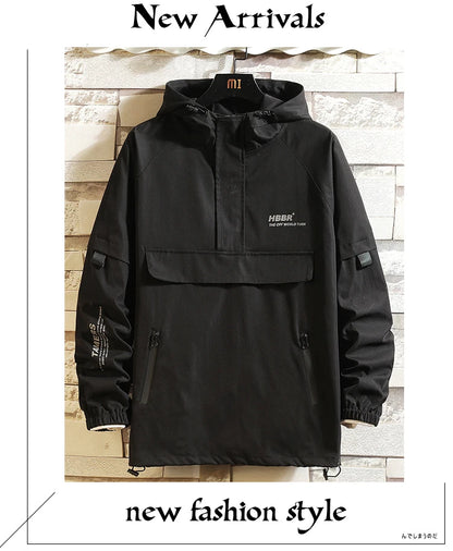 2023 men streetwear jackets and coats hip hop harajuku mens windbreaker overcoat mens clothing unique default style 645