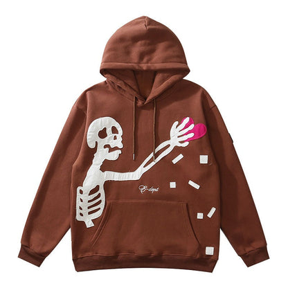 "Catch The Falling" Unisex Men Women Streetwear Graphic Hoodie Daulet Apparel