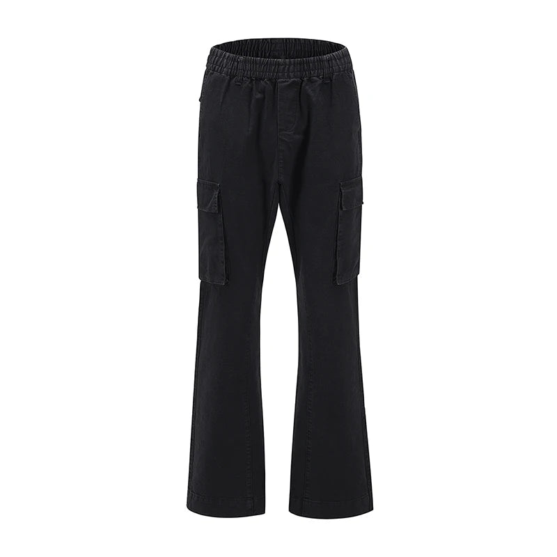 2023 camouflage micro flare pants fashionable streetwear camo cargo pants for male slim fit trousers women baggy casual clothes unique cargo style 2650