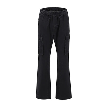 2023 camouflage micro flare pants fashionable streetwear camo cargo pants for male slim fit trousers women baggy casual clothes unique cargo style 2650