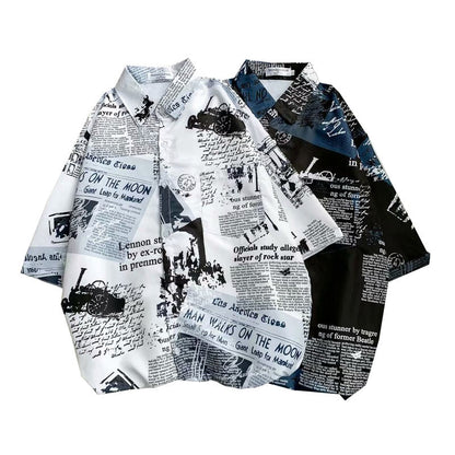 "Summer Time" Unisex Men Women Streetwear Graphic Shirt Daulet Apparel