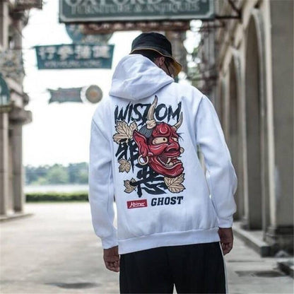 Fashion Harajuku Hoodie Sweatshirt Mens Casual Black Hip Hop Japan Print Hoodie Streetwear Clothing Top Coat Male Winter Hoodies Daulet Apparel