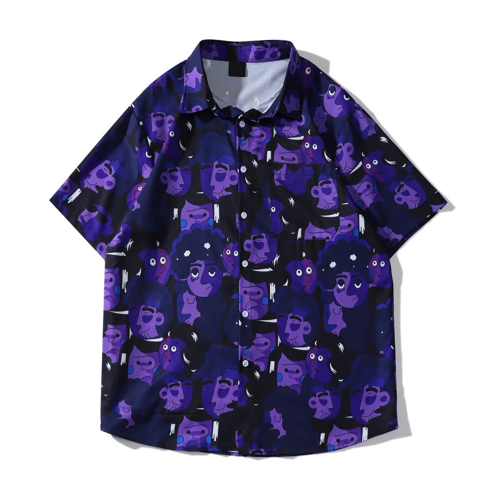 "Happy Face" Unisex Men Women Streetwear Graphic Shirt Daulet Apparel