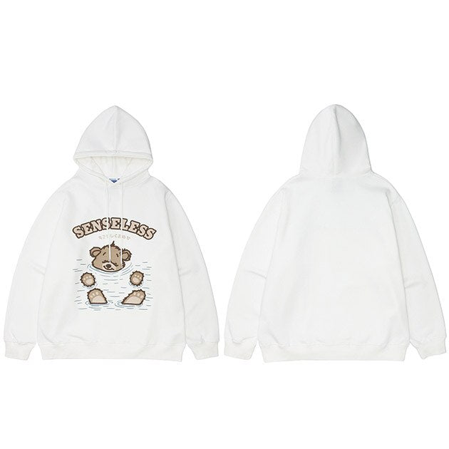 "Drowning" Unisex Men Women Streetwear Graphic Hoodie Daulet Apparel
