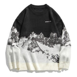 "Mountain Climb" Unisex Men Women Streetwear Graphic Sweater Daulet Apparel