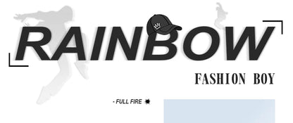 Rainbowtouches Men Shirt Summer Hip Hop Butterfly Pattern Tops Loose Popular Comfortable Cyber CelebrityFancy Good Short Couples Street King Limited