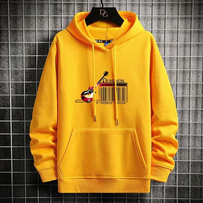 "Barcode" Unisex Men Women Streetwear Graphic Hoodie Daulet Apparel