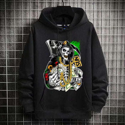 "Cash Made" Unisex Men Women Streetwear Graphic Hoodie Daulet Apparel