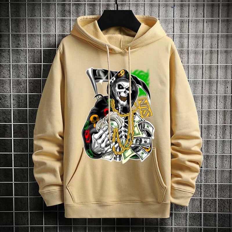 "Cash Made" Unisex Men Women Streetwear Graphic Hoodie Daulet Apparel