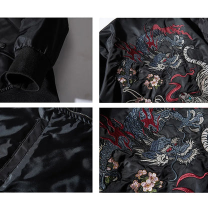 sukajan bomber jacket men yokosuka souvenir japan anime embroidered ma1 coat dragon tiger boys baseball clothes spring autumn unique default style 5924