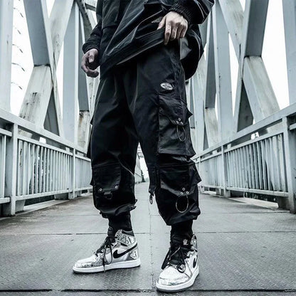 arens cargo pants men joggers hip hop techwear pants hippie cargo trousers for men streetwear plus size pockets oversize a18 unique joggers style 4059