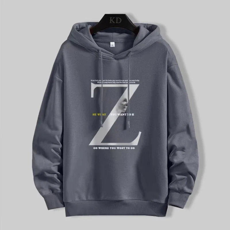 Spring Autumn Men's Hoodies Japan Fashion Harajuku Letter Print Hoodies Sweatshirts Men Streetwear Trend Men Clothing Hoodie Men Street King Limited