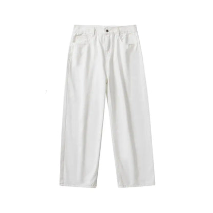 Wide Leg Jeans Men Fashion Casual White Jeans Men Streetwear Korean Loose Hip-hop Straight Jeans Mens Denim Trousers M-3XL Street King Limited