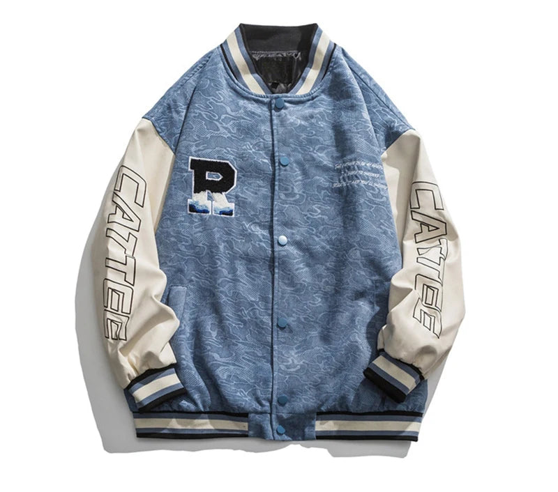 rainbowtouches 2021 new jacket men unisex street jackets letter embroidered baseball uniform hip hop mens superior quality coat unique default style 4455