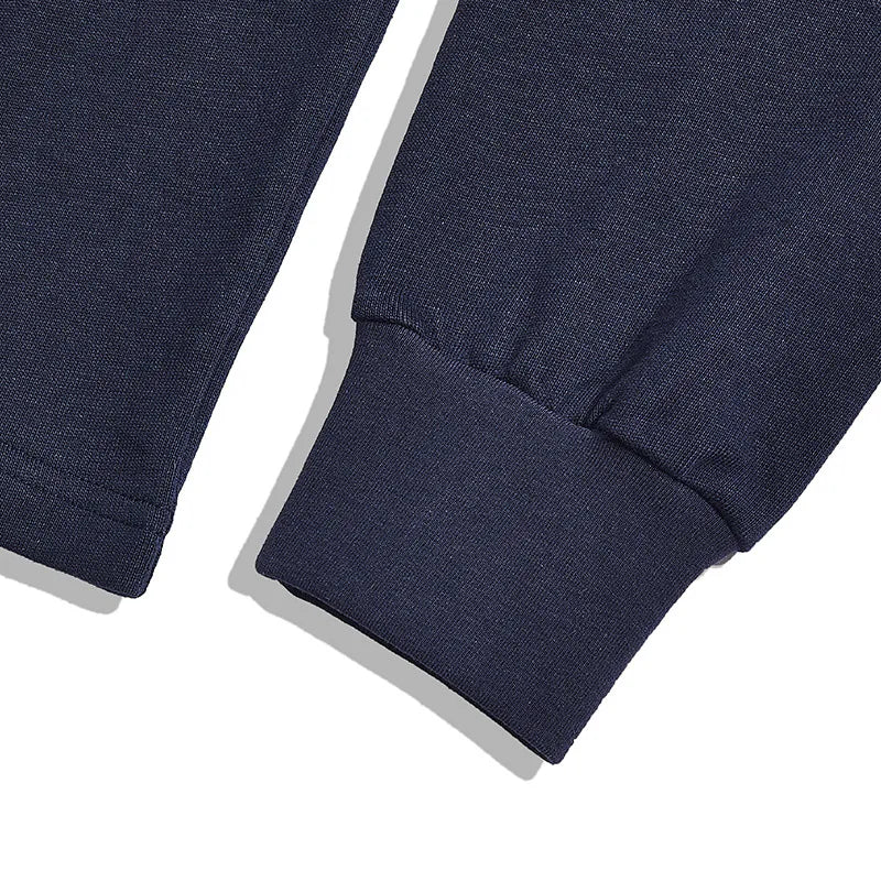 Heavy Long Sleeve T Shirt Men Autumn Winter New Round Neck Plain Color Thick Cotton T-shirt Casual Basic Bottoming Shirt Street King Limited