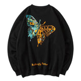 "Golden Butterfly" Unisex Men Women Streetwear Graphic Sweatshirt Daulet Apparel