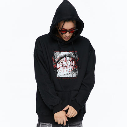 "Bitten" Unisex Men Women Streetwear Graphic Hoodie Daulet Apparel