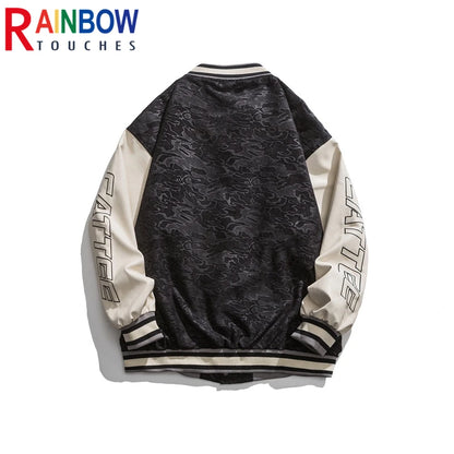 rainbowtouches 2021 new jacket men unisex street jackets letter embroidered baseball uniform hip hop mens superior quality coat unique default style 4445
