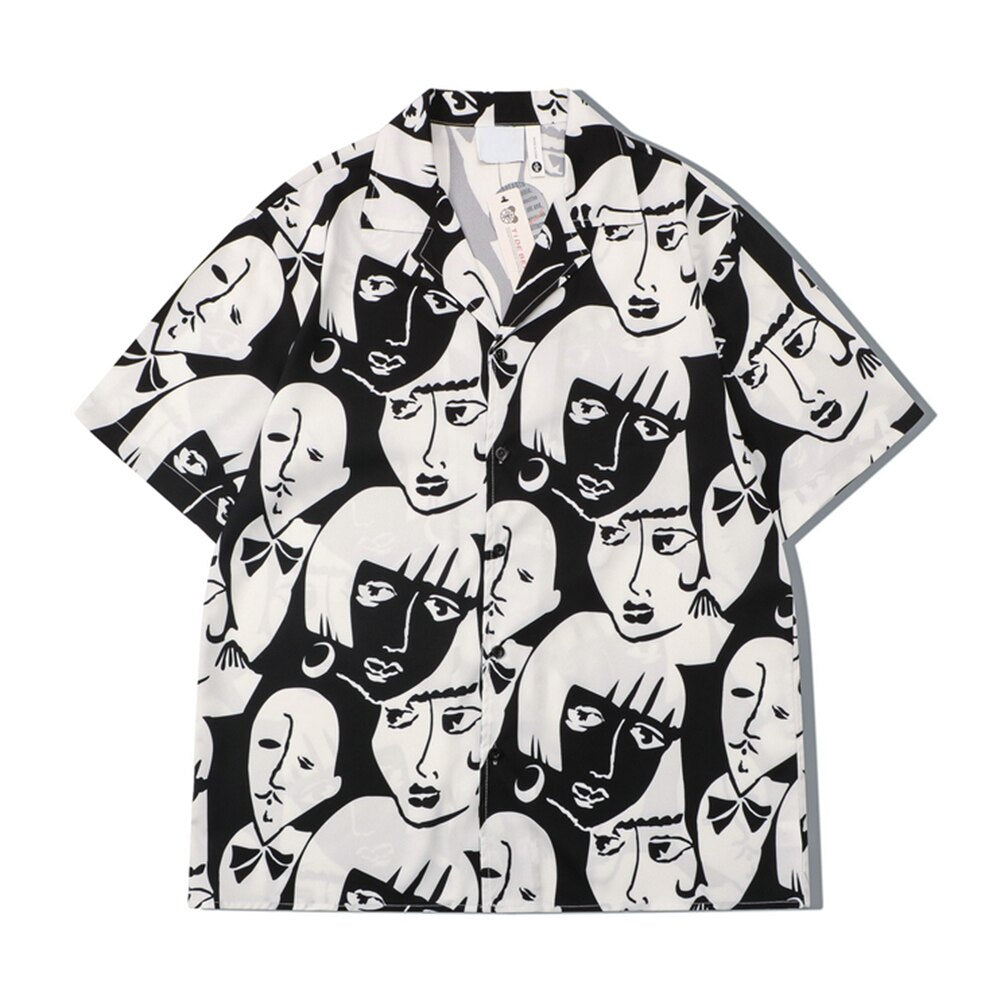 "Comical" Unisex Men Women Streetwear Graphic Shirt Daulet Apparel