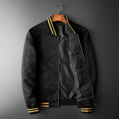 new men luxury rib sleeve embroidered flowers leopard striped couple baseball coats jackets abstract digital coat motor n244 menswear bottoms