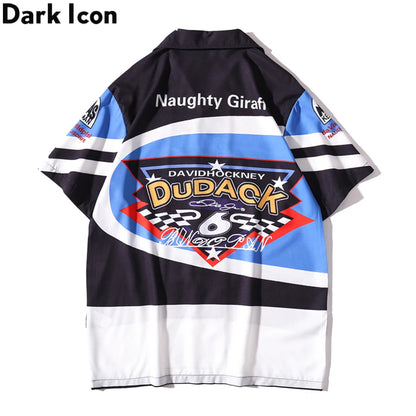 Dark Icon Summer Polo Shirt Men Vintage Streetwear Men's Hawaiian Shirt Street King Limited
