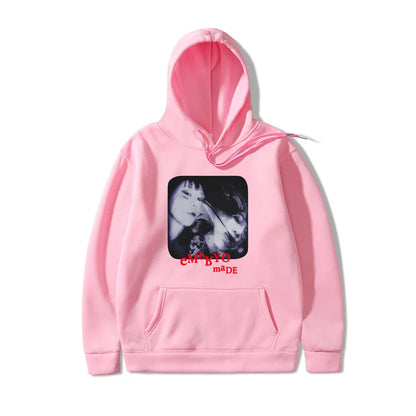 2021 Illusion Girl Letter Print Harajuku Hoodie Sweatshirt Hip Hop Streetwear Hoodie Cotton Autumn Winter Fleece Pullover 3XL Street King Limited