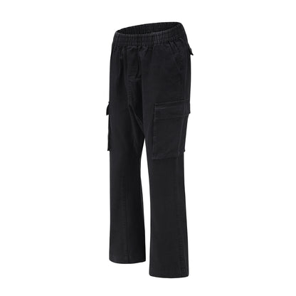 2023 camouflage micro flare pants fashionable streetwear camo cargo pants for male slim fit trousers women baggy casual clothes multi-pocket cargos