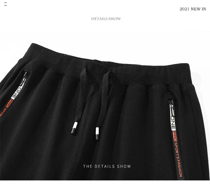 2025 autumn mens sport pants casual knitted trousers with zipper pockets solid color jogger pants male pantalon chandal hombre unique joggers style 739