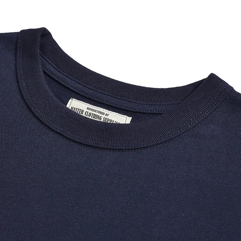 Heavy Long Sleeve T Shirt Men Autumn Winter New Round Neck Plain Color Thick Cotton T-shirt Casual Basic Bottoming Shirt Street King Limited