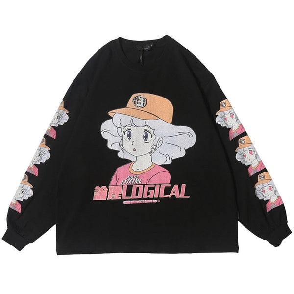 "Logical" Unisex Graphic Sweatshirt Daulet Apparel