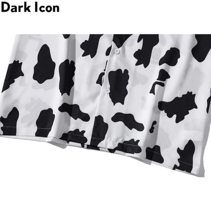 Dark Icon Printed Light Weight Hawaiian Shirt Men Summer Beach Holiday Men's Shirts Street Shirts Man Male Top Street King Limited