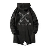 "Cross" Windbreaker Streetwear Hooded Jacket Daulet Apparel