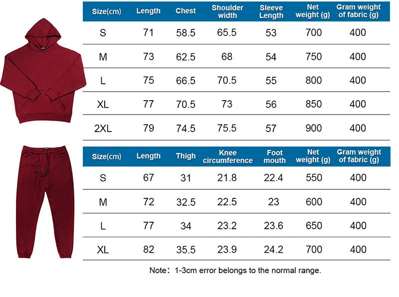 rainbowtouches quality pure cotton 2 piece couple hoodie solid color hip hop casual sportswear pullover mens pants plush unique default style 278