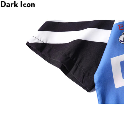 Dark Icon Summer Polo Shirt Men Vintage Streetwear Men's Hawaiian Shirt Street King Limited