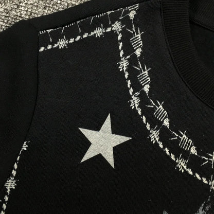 New  High High Men Thorns Jesus star Hoodies Hoody hooded Sweatshirts velvet Cotton Drake Thicken Fleece Kenye #d22 Street King Limited